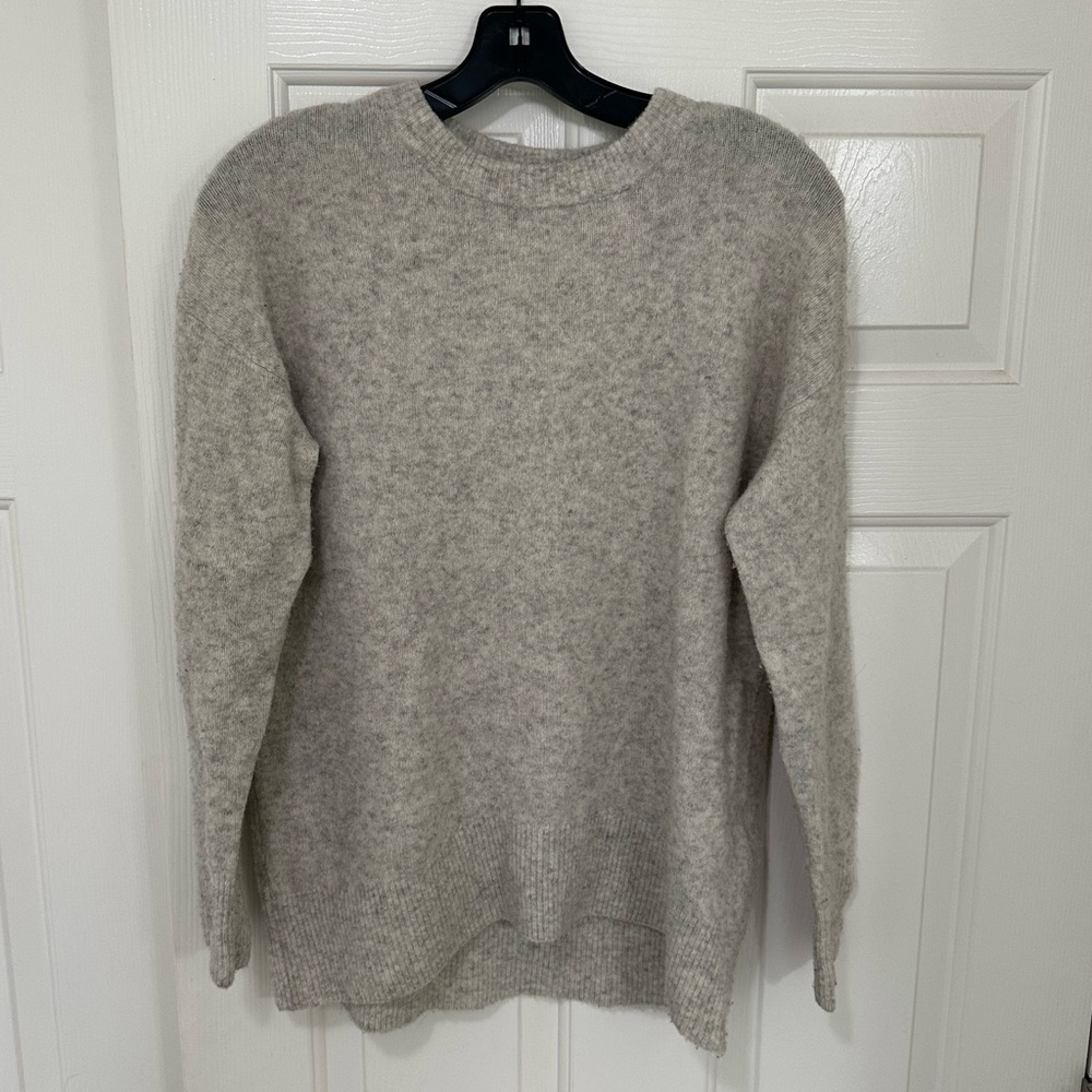 Babaton Gray Merino Blend Sweater